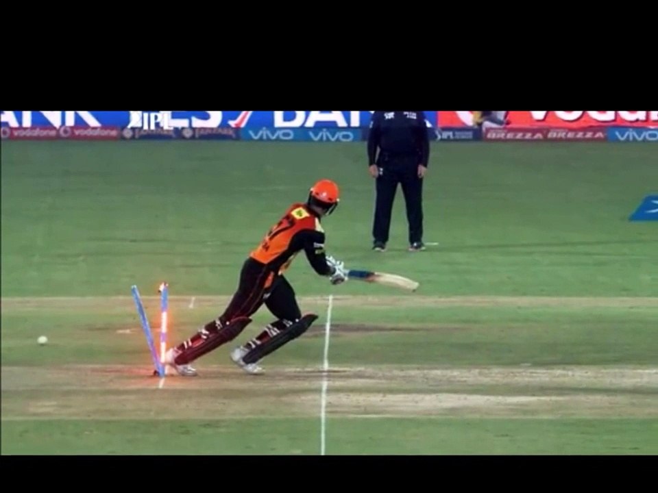 SRH VS DD MATCH 42 IPL 2016 - DEEPAK HOODA GOT OUT HIT WICKET
