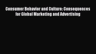 Read Consumer Behavior and Culture: Consequences for Global Marketing and Advertising Ebook
