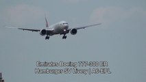 Boeing 777 Hamburger SV Livery Emirates Hamburg Airport