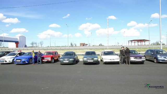 Калининград. Авто флешмоб ко Дню Победы (30.04.2016 г.)