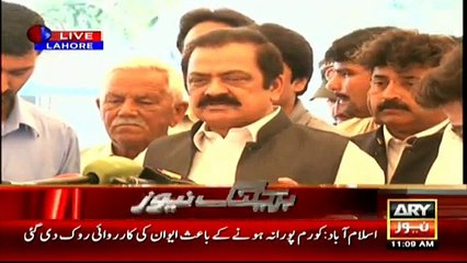 Rana Sanaullah believes that opposition is trying remove PM from mainstream politics