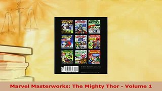 Download  Marvel Masterworks The Mighty Thor  Volume 1 Read Online