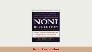 PDF  Noni Revolution PDF Full Ebook