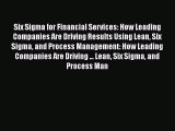 [Read book] Six Sigma for Financial Services: How Leading Companies Are Driving Results Using