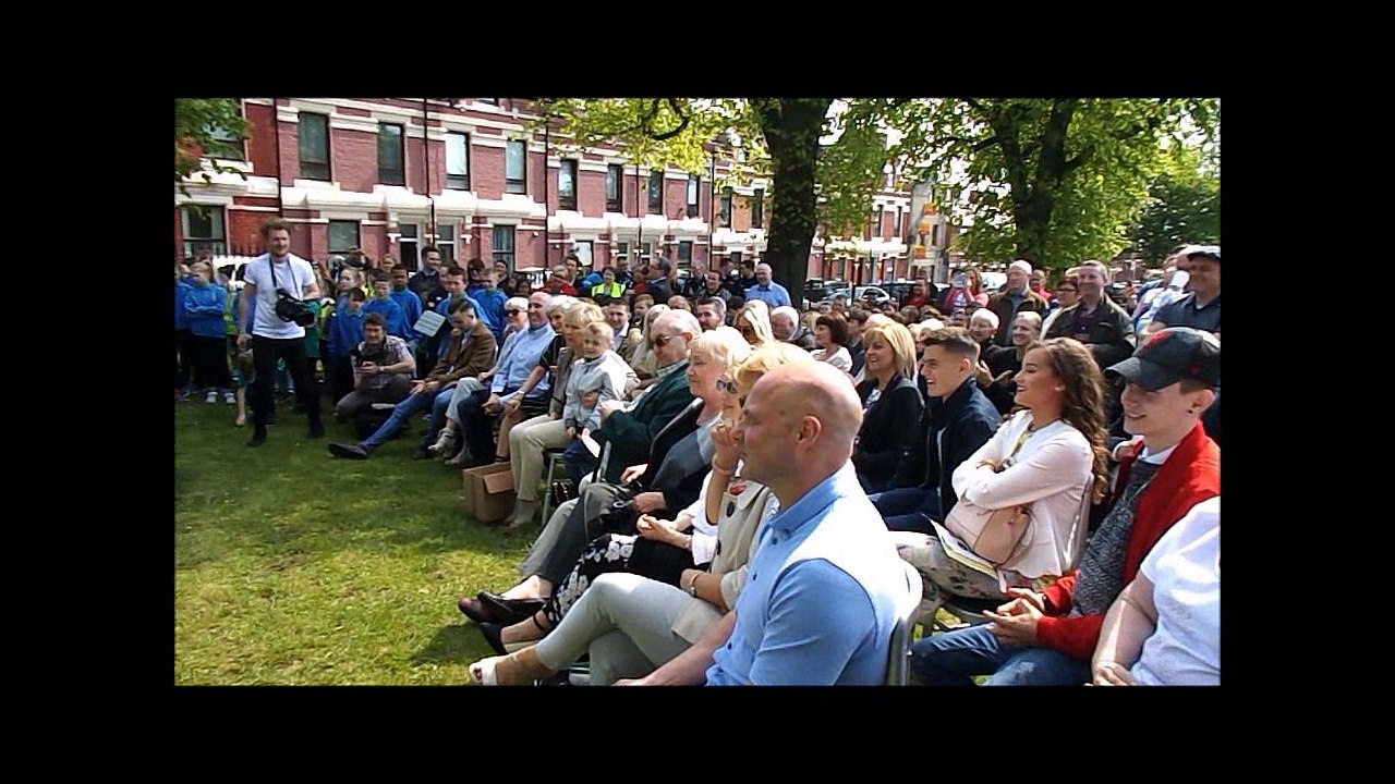 My Movie JOHN CALDWELL UNVEILING SCULPTURE 12 MAY 2016 DUNVILLE PARK