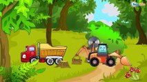 Tractor Pavlik in Cartoons. Truck & Bulldozer in the forest. Monster Trucks. Season 2. Episode 16