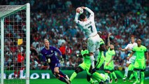 Cristiano Ronaldo Tries to Dunk Ball During Game