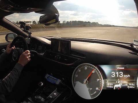 0 - 300 km/h en Audi RS7 Performance 2016