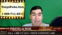Pittsburgh Pirates vs. Cincinnati Reds Pick Prediction MLB Baseball Odds Preview 5-11-2016.