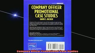 READ book  Company Officer Promotional Case Studies Full Ebook Online Free