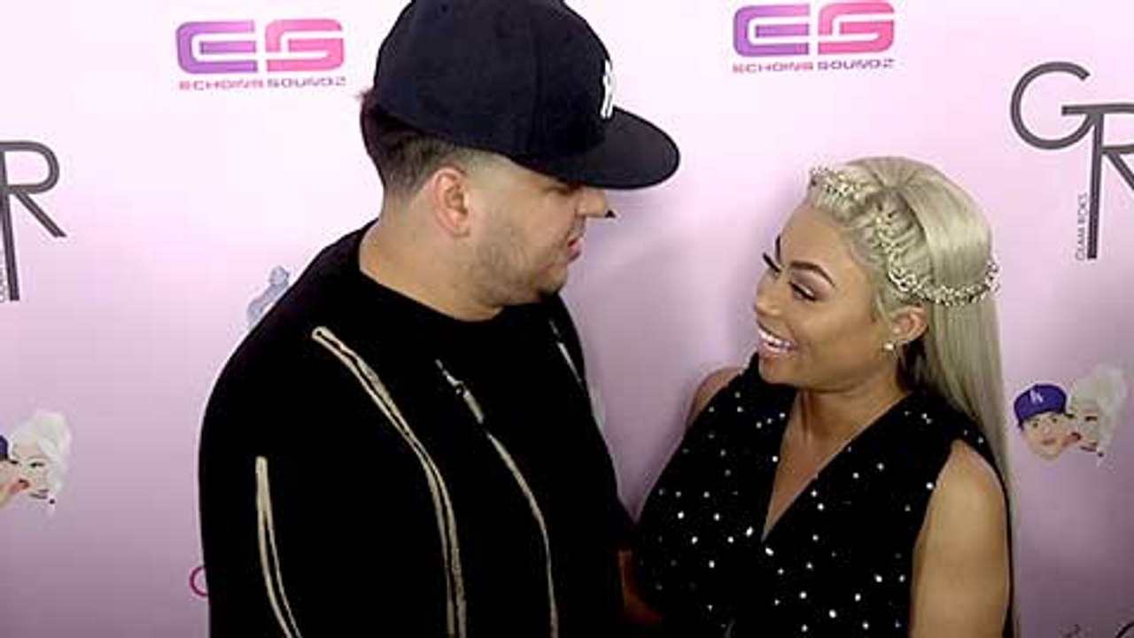 Blac Chyna, Rob Kardashian At CHYmoji Red Carpet