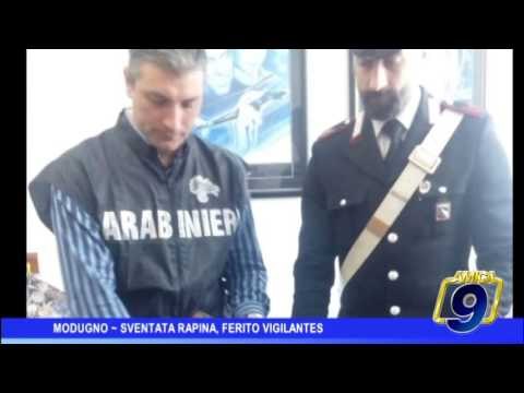 Modugno | Sventata rapina, ferito vigilantes