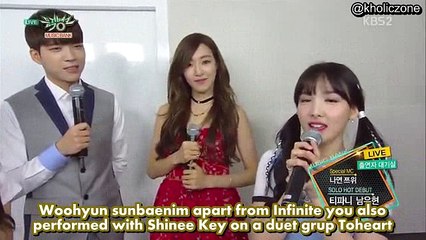 160513Nam WooHyun and SNSD Tiffany - Solo Debut MB  Interview eng sub