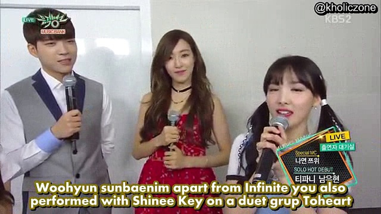 160513Nam WooHyun and SNSD Tiffany - Solo Debut MB  Interview eng sub