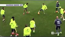 Zidane Incredible skills during training making Cristiano Ronaldo to do his battle cry