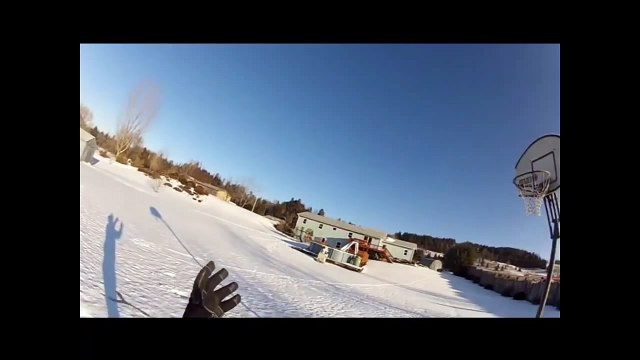 Boomerang Trick Shots in a basketball hoop first ever EPIC WIN world record shots