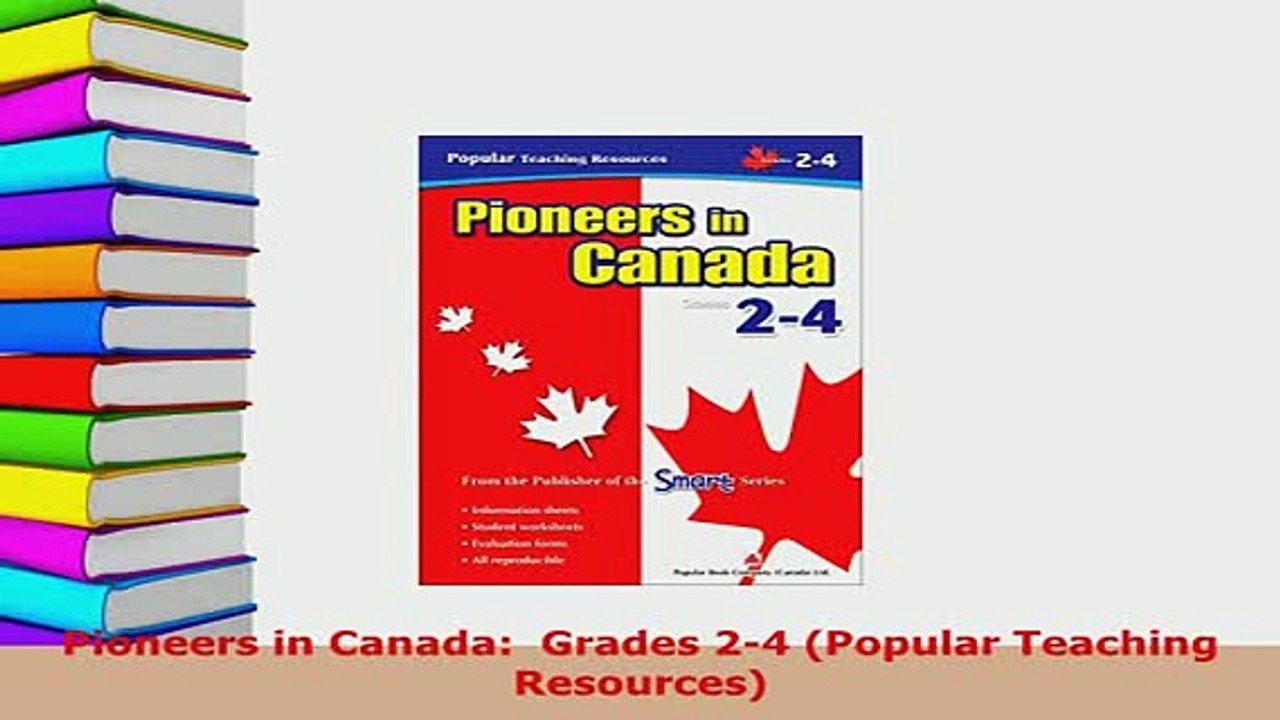 PDF  Pioneers in Canada  Grades 24 Popular Teaching Resources PDF Online