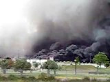 VÍDEO: Incendio en cementerio de neumáticos de Seseña