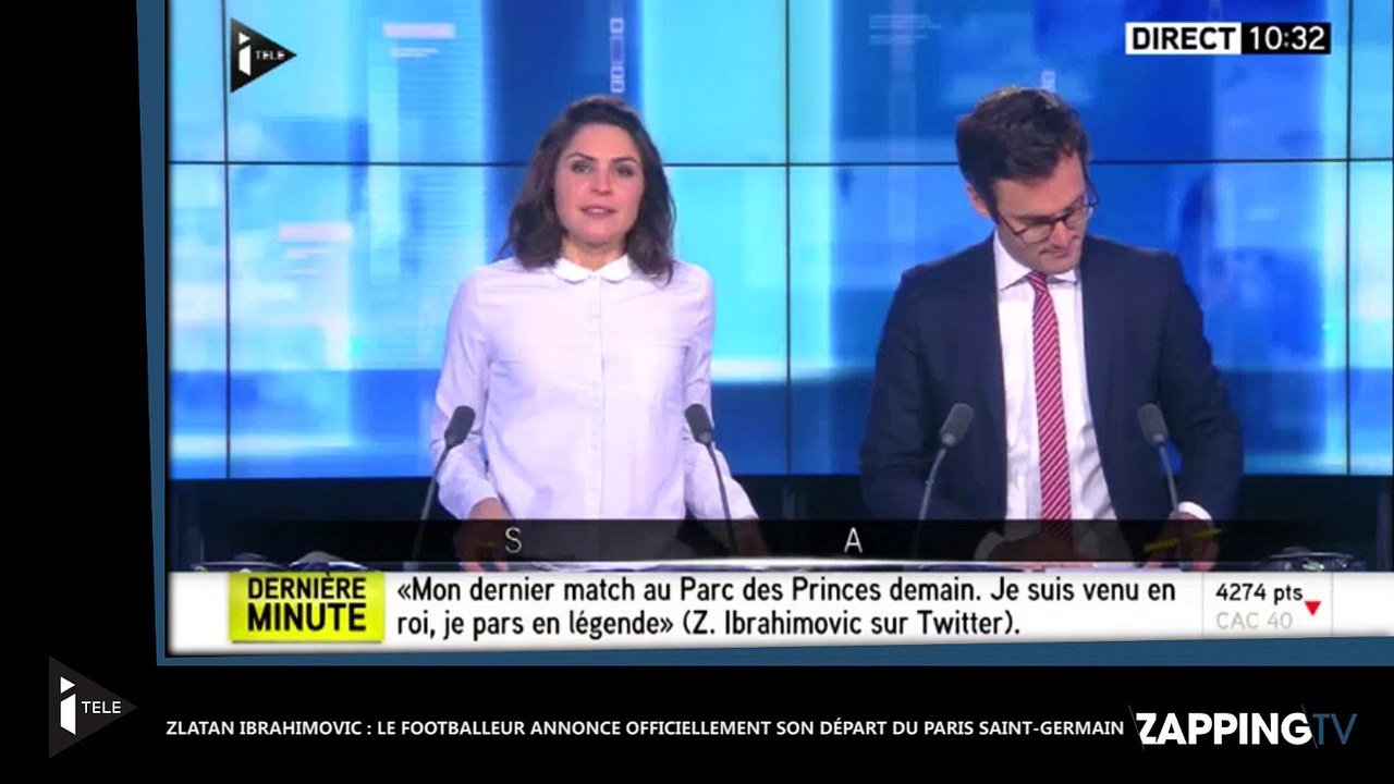 Zlatan Ibrahimovic : Le footballeur annonce officiellement son départ du Paris Saint-Germain (Vidéo)