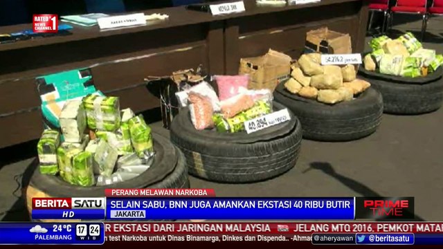 BNN Sita Sabu 54,2 Kilogram dan 40 Ribu Ekstasi