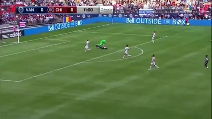 Brutal keeper hit KOs striker Vancouver Whitecaps FC v Chicago Fire Masato Kudo v Matt Lampson