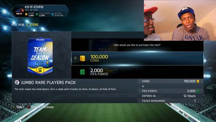 100K PACK OPENING WITH KSI - Fifa 14