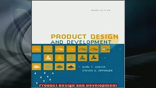 FREE EBOOK ONLINE  Product Design and Development Full Free