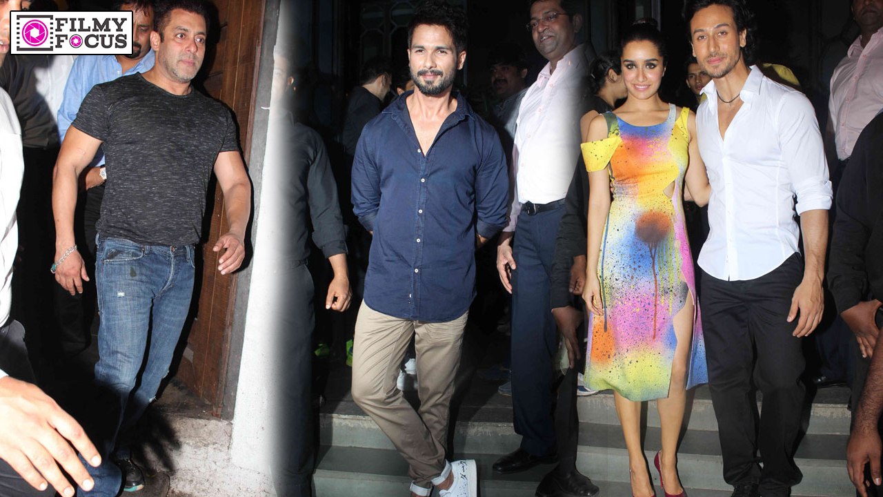 Salman, Shahid, Tiger, Shraddha Dazzle At Baaghi’s Success Bash -Filmyfocus.com