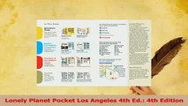 Read  Lonely Planet Pocket Los Angeles 4th Ed 4th Edition PDF Free