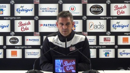 J38 / le point presse de J.Gourvennec avant EAG-NICE