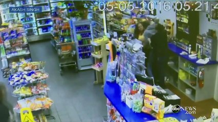 Etats-Unis : un voleur frappé par la gérante d'un magasin avec un extincteur