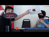 Incredible 7-Year Old Solves Rubik's Cube Blindfolded