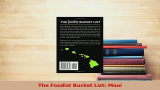 Download  The Foodist Bucket List Maui Ebook Online