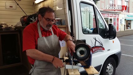 Leçon d'affûtage avec Rolland Fabre, professionnel itinérant