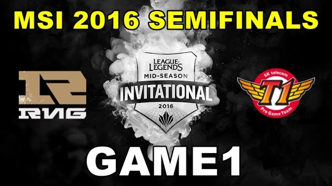 (LOL)RNG vs SKT 四強賽 Highlight (MSI 2016 季中邀請賽) #GAME1