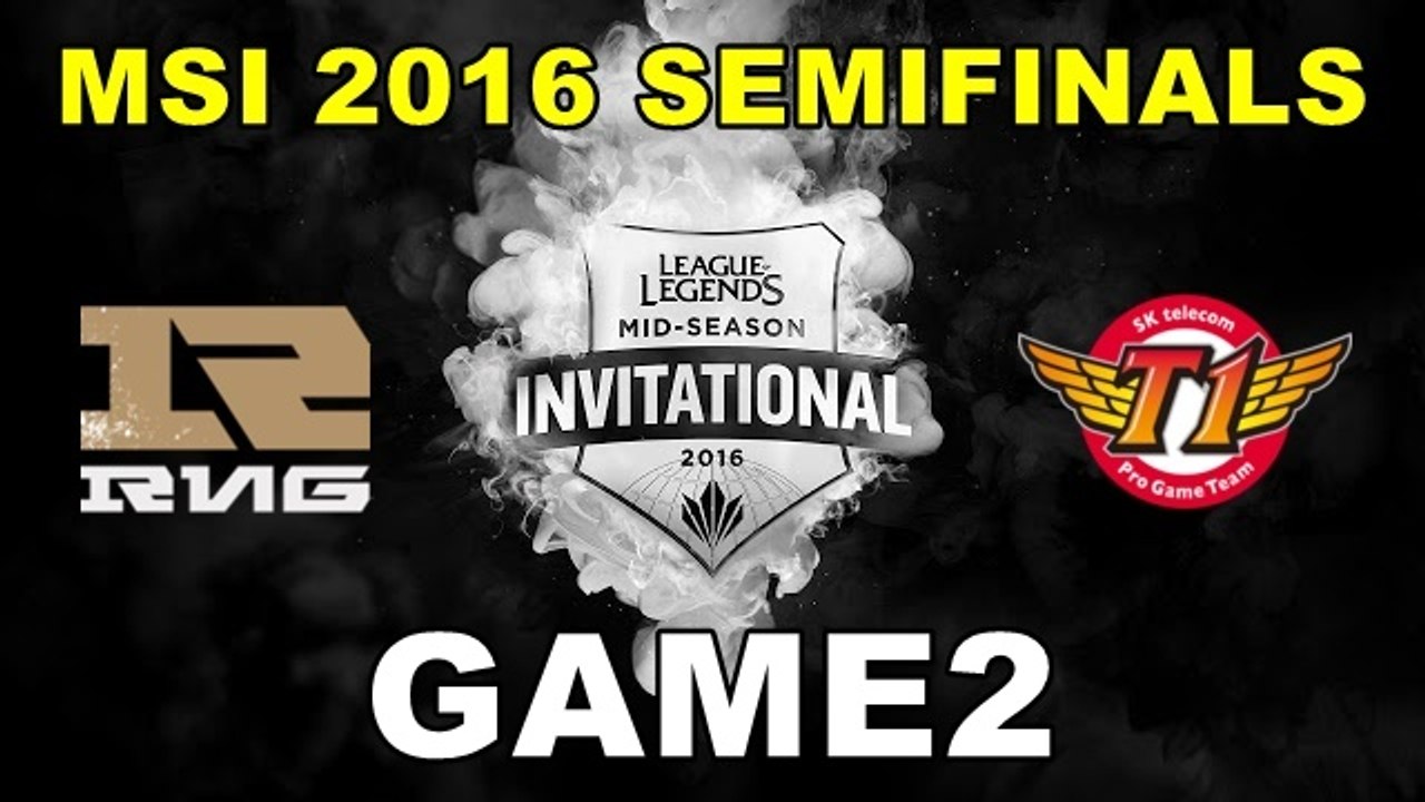 (LOL)RNG vs SKT 四強賽 Highlight (MSI 2016 季中邀請賽) #GAME2