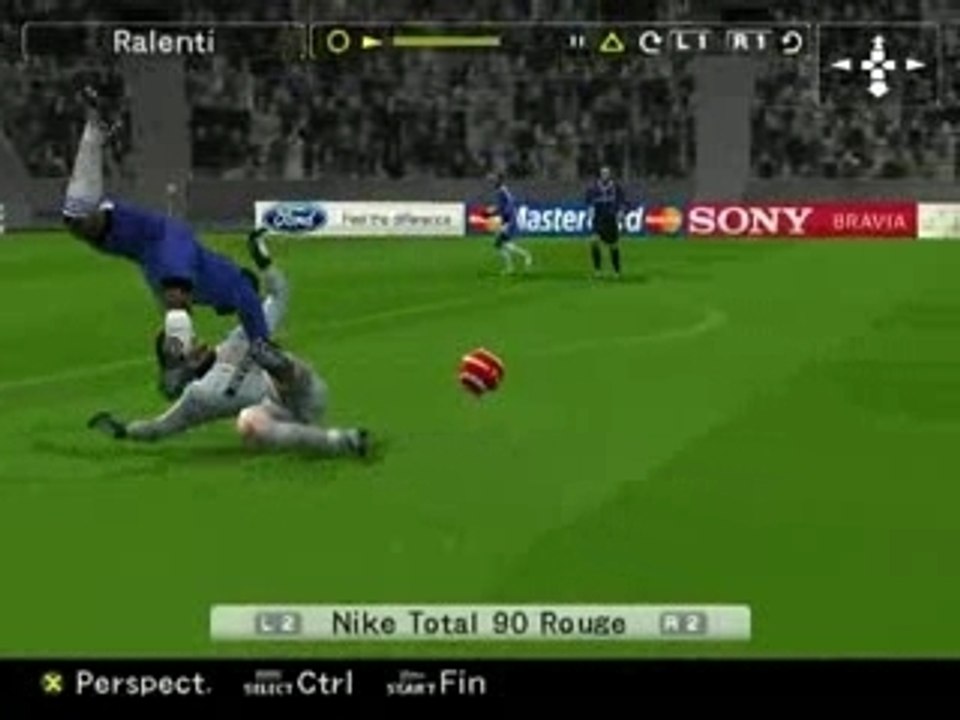 PES6 --- Gag(Tacle violent du goal) - Toldo