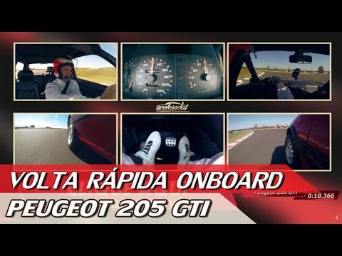 PEUGEOT 205 GTI - VOLTA RÁPIDA ONBOARD: ORIGENS 208 GT #01 | ACELERADOS