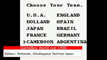 NINTENDO World cup match 1 argentine vs cameroon