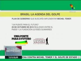Brasil: Temer impulsará proyecto neoliberal en el país