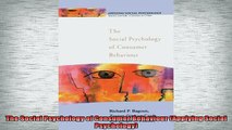 READ book  The Social Psychology of Consumer Behaviour Applying Social Psychology Full Free