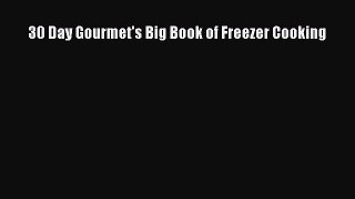 Read 30 Day Gourmet's Big Book of Freezer Cooking Ebook Free