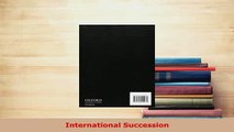 PDF  International Succession  EBook