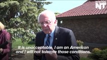 Sanders Meets With Native Americans and Addresses Community's Deep Poverty
