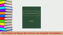 Download  The Fables of Marie De France An English Translation Free Books