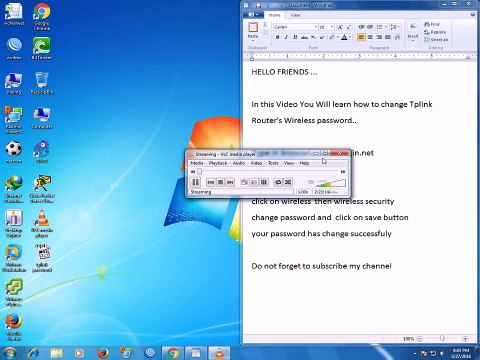 How to change Tplink Wifi password - YouTube