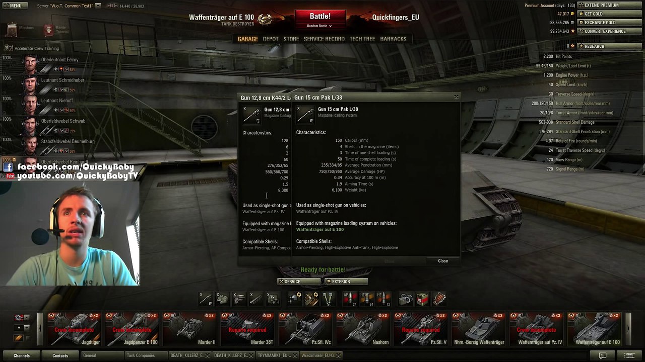 World of Tanks    Waffentrager auf E-100 - Tank Preview
