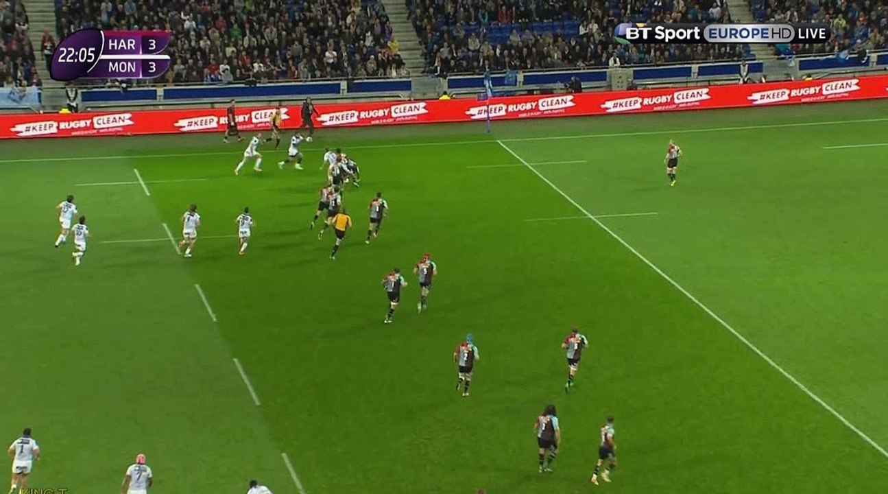 30 meters pass from Francois steyn creates mogg's try