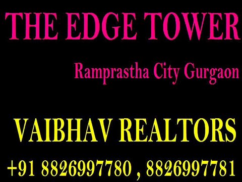 Ramprastha The Edge Tower 2 bhk 1310 sqft. Resale call +91 8826997781