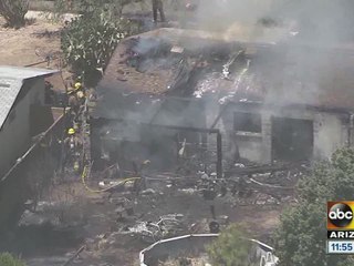 Large house fire in north Phoenix